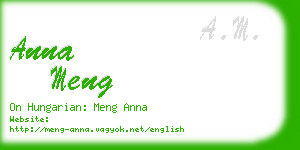 anna meng business card